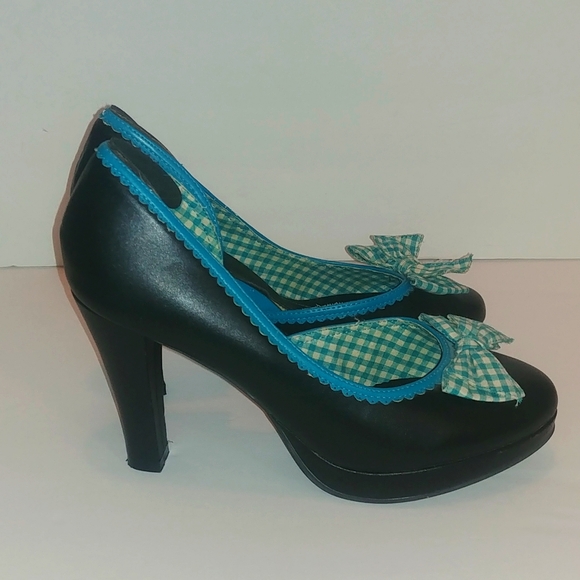 Tuk Ladies 4"Heels W Polka Dots N Bow - Picture 4 of 17